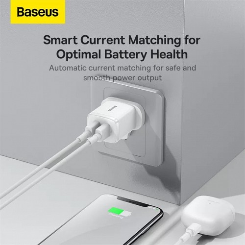 Baseus Charger Wall 2xUSBA 2.1A UK White