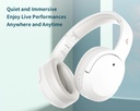 Edifier W820NB Active Noise Cancelling Bluetooth Headphones White