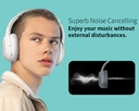 Edifier W820NB Active Noise Cancelling Bluetooth Headphones White