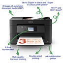 Epson Printer All In One Inkjet Color Business WF-3820dwf A4, Print, Scan, Copy, Fax