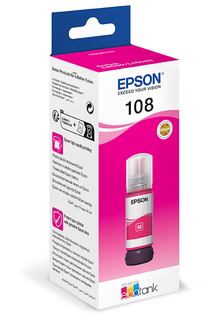 Epson 108 Black Original Ink Bottle 70ml (C13T09C14A) (copy)