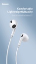 Baseus Encok C17 Type-C In-Ear Wired Earphone White