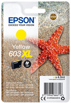 Epson 603XL Yellow Original Ink Cartridge (C13T03A44010)