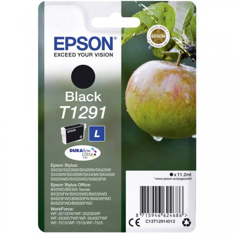 Epson T1291 Black Original Ink Cartridge (C13T12914012)