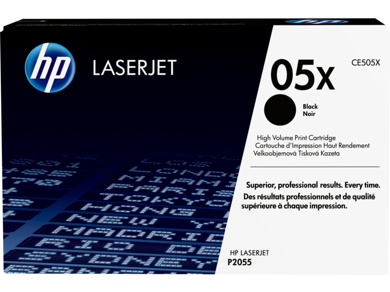 HP 05X High Yield Black Original LaserJet Toner Cartridge (CE505X)