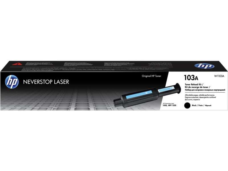 HP 103A Black Original Neverstop Laser Toner Reload Kit (W1103A)