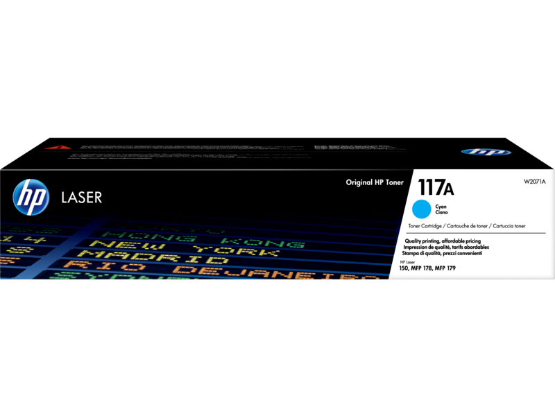 HP 117A Cyan Original Laser Toner Cartridge (W2071A)