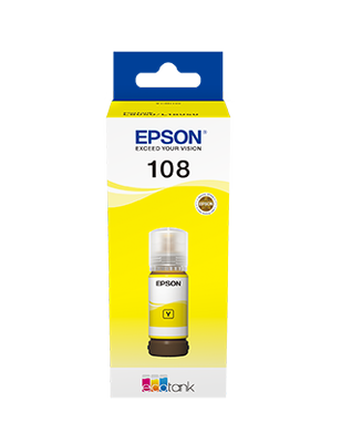 Epson 108 Yellow Original Ink Bottle 70ml (C13T09C44A)