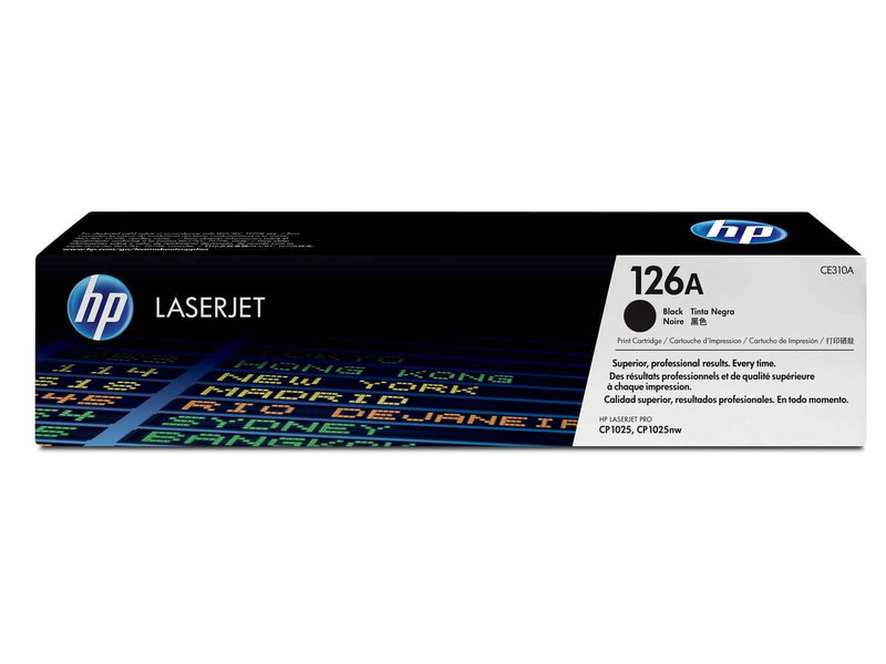 HP 126A Black Original LaserJet Toner Cartridge (CE310A)