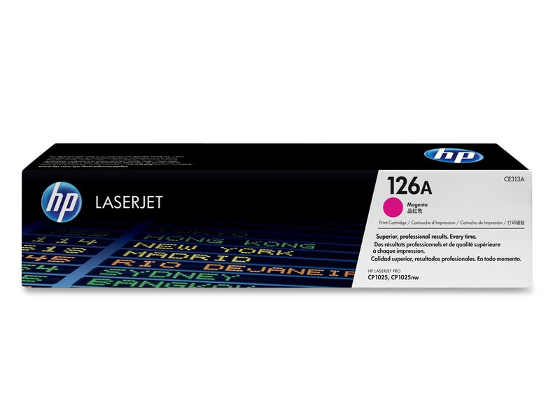 HP 126A Magenta Original LaserJet Toner Cartridge (CE313A)