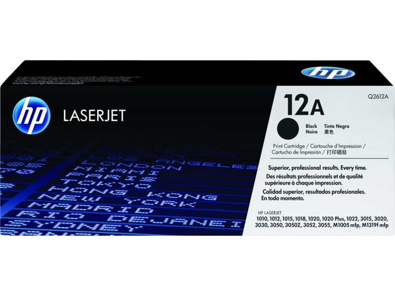 HP 12A Black Original LaserJet Toner Cartridge (Q2612A)