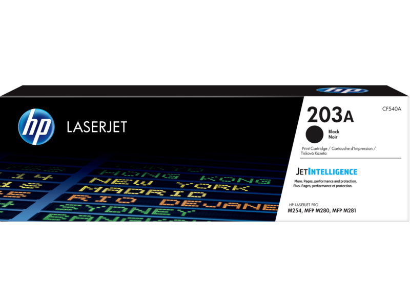 HP 203A Black Original LaserJet Toner Cartridge (CF540A)