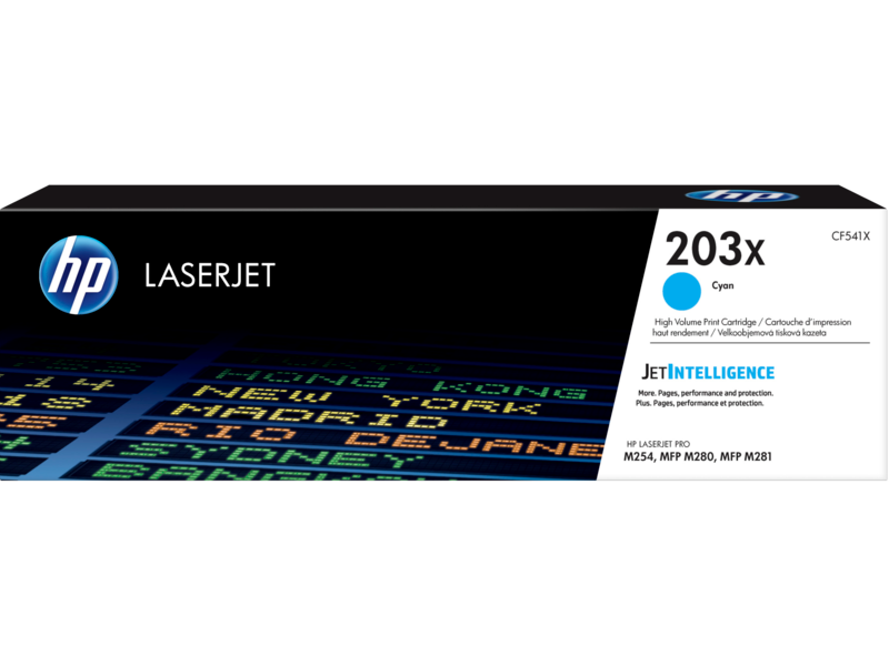 HP 203X High Yield Cyan Original LaserJet Toner Cartridge (CF541X)