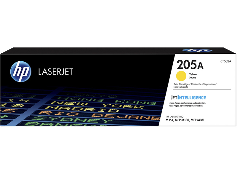 HP 205A Yellow Original LaserJet Toner Cartridge (CF532A)