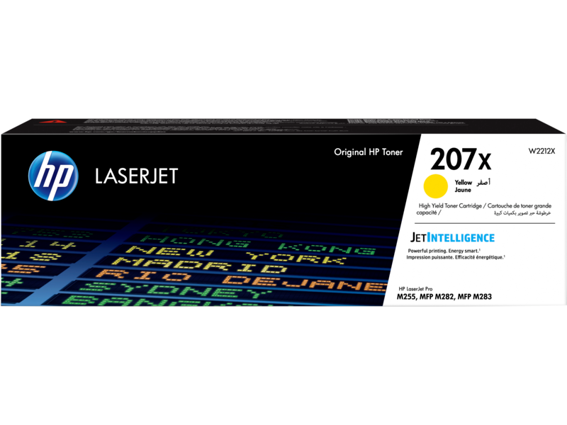 HP 207X High Yield Yellow Original LaserJet Toner Cartridge (W2212X)