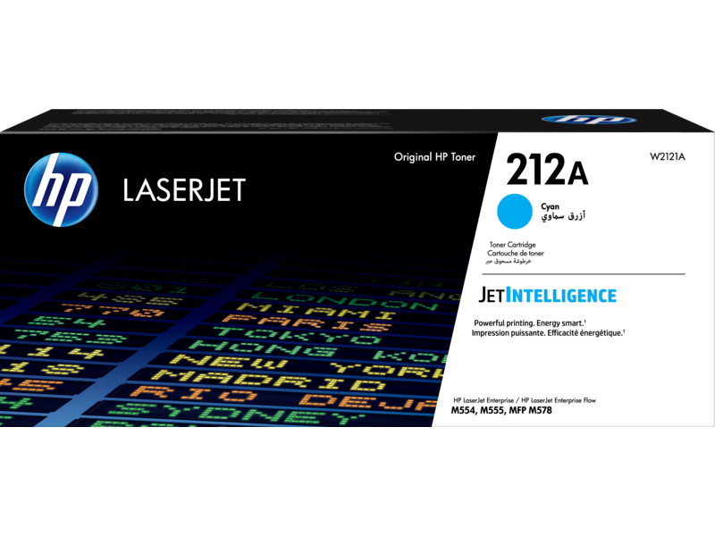 HP 212A Cyan Original LaserJet Toner Cartridge (W2121A)