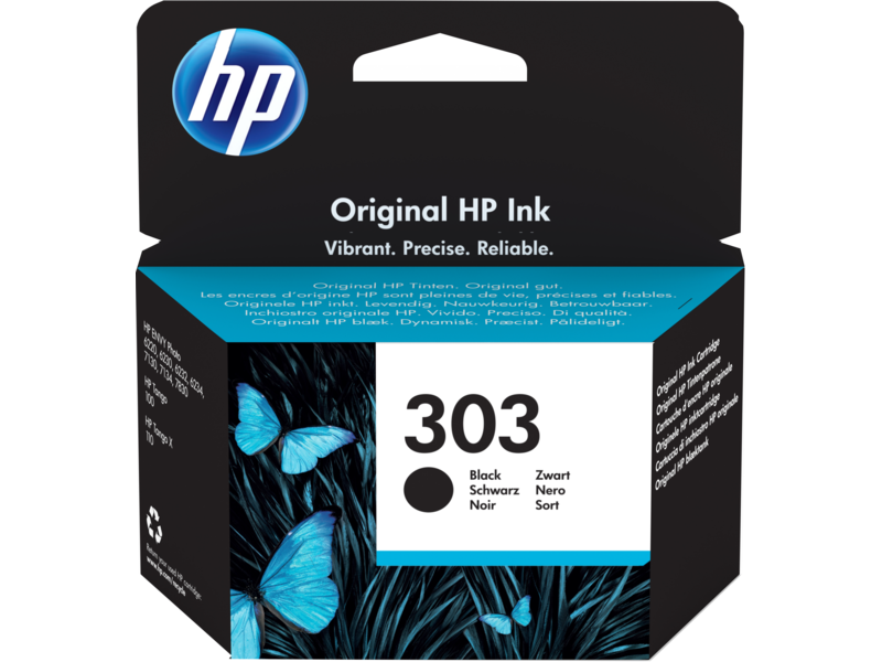 HP 303 Black Original Ink Cartridge (T6N02AE)