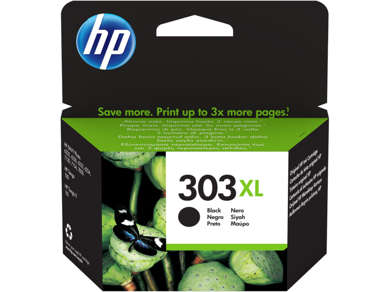 HP 303XL High Yield Black Original Ink Cartridge (T6N04AE)