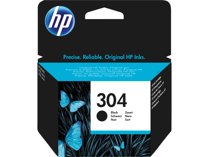 HP 304 Black Original Ink Cartridge (N9K06AE)