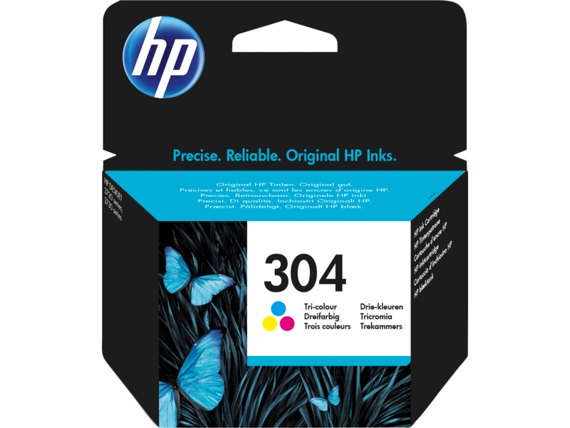 HP 304 Tri-Color Original Ink Cartridge (N9K05AE)