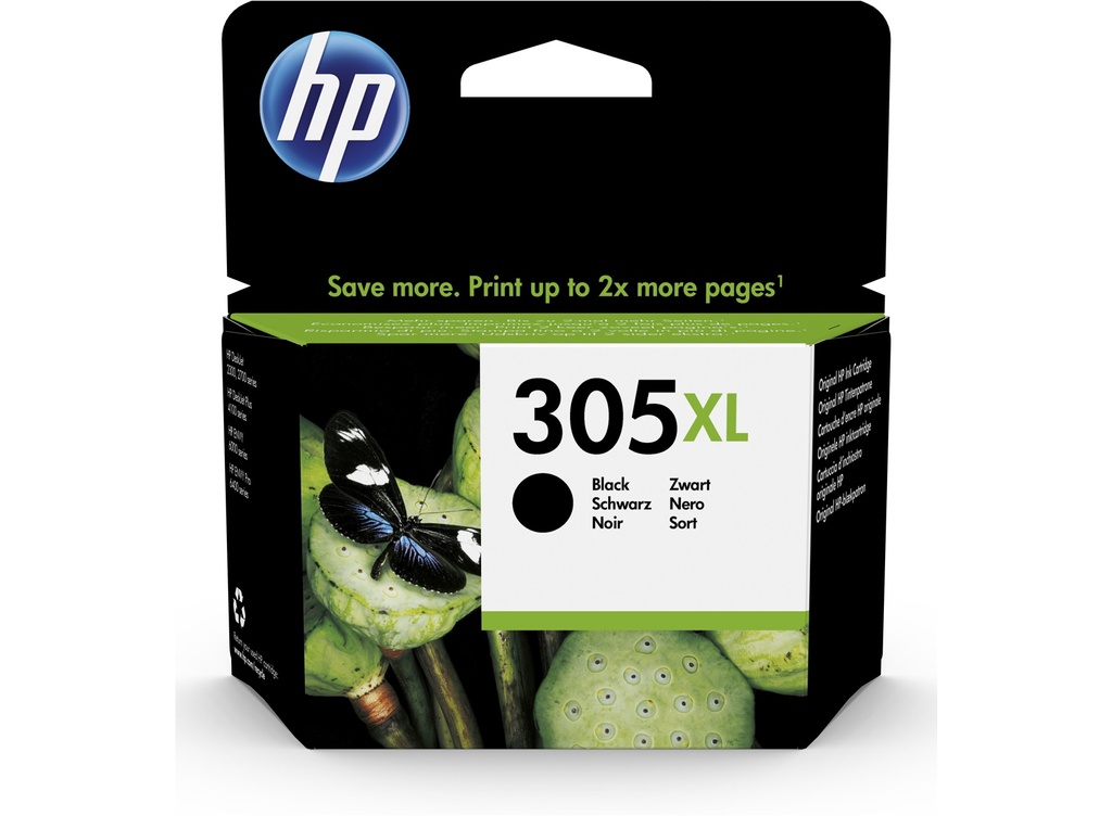 HP 305XL High Yield Black Original Ink Cartridge (3YM62AE)