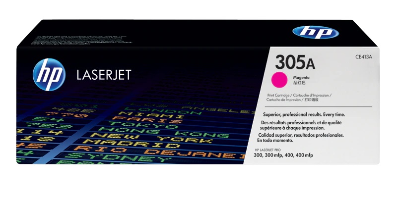 HP 305A Magenta Original LaserJet Toner Cartridge (CE413A)