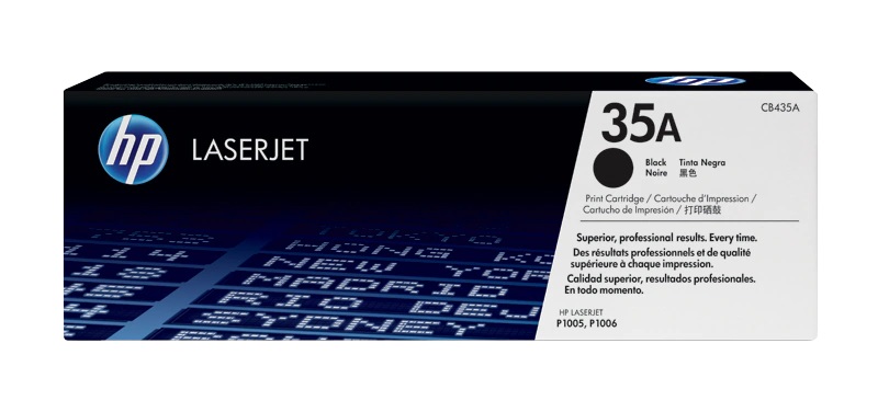 HP 35A Black Original LaserJet Toner Cartridge (CB435A)