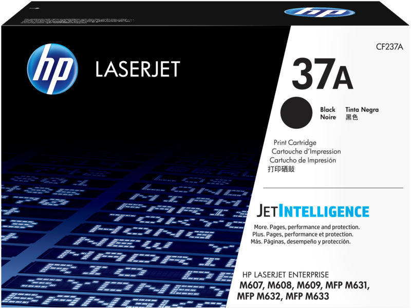 HP 37A Black Original LaserJet Toner Cartridge (CF237A)