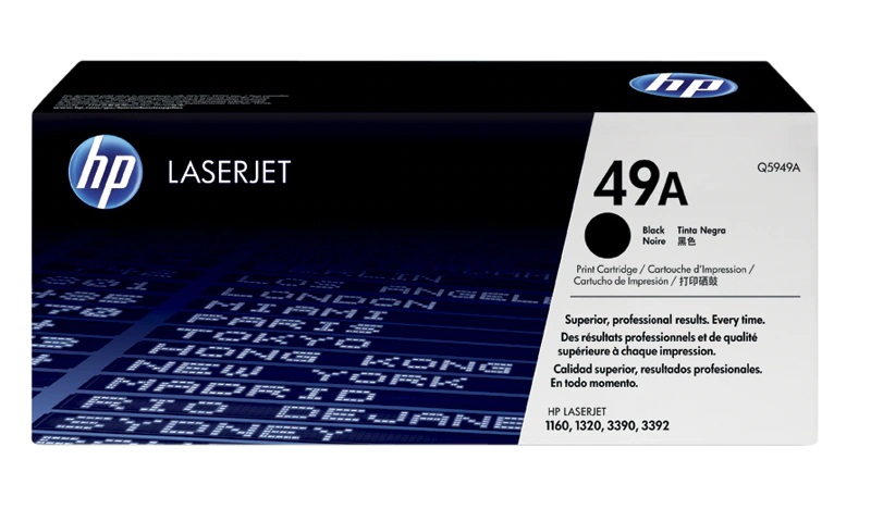 HP 49A Black Original LaserJet Toner Cartridge (Q5949A)