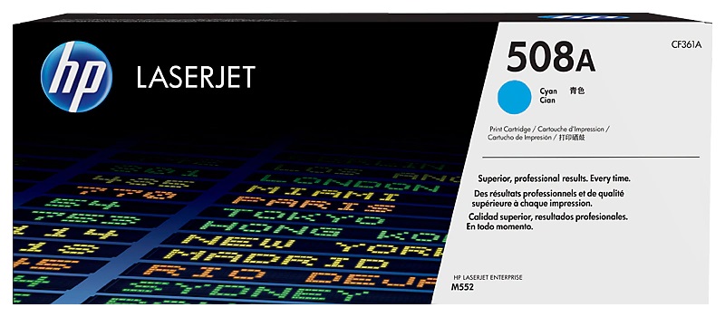 HP 508A Cyan Original LaserJet Toner Cartridge (CF361A)