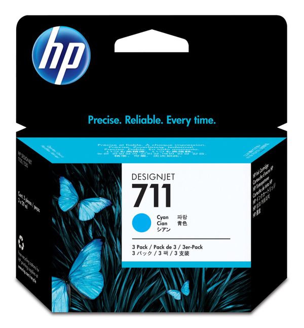HP 711 29-ml Cyan DesignJet Ink Cartridge (CZ130A)