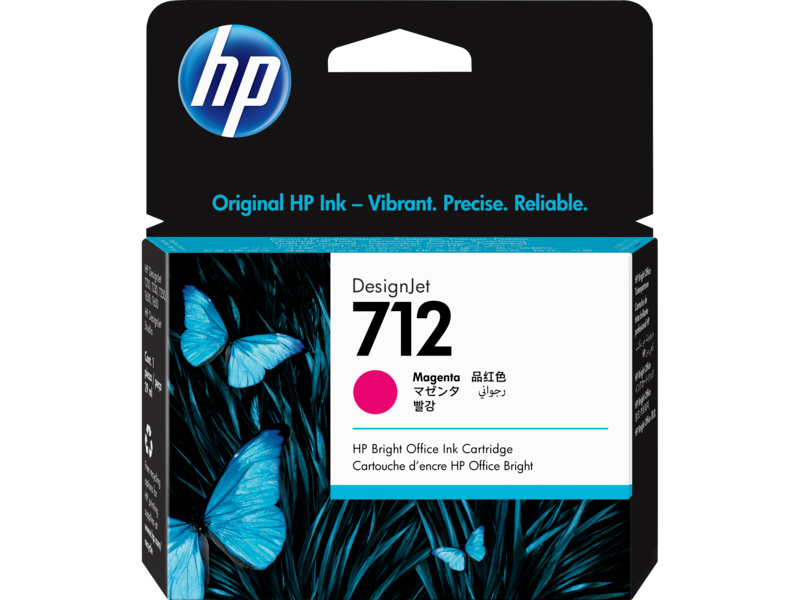 HP 712 29-ml Magenta DesignJet Ink Cartridge (3ED68A)