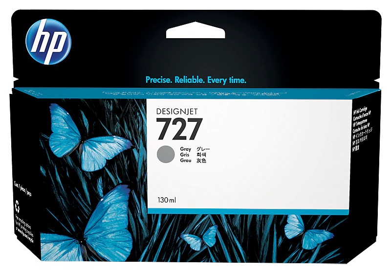 HP 727 130-ml Gray DesignJet Ink Cartridge (B3P24A)