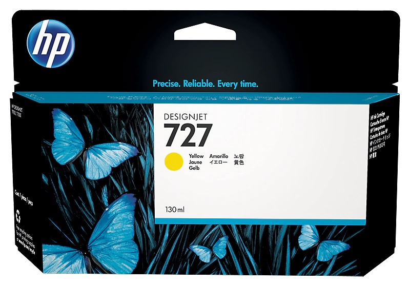 HP 727 130-ml Yellow DesignJet Ink Cartridge (B3P21A)