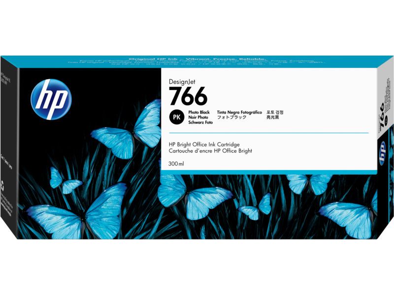 HP 766 300-ml Photo Black DesignJet Ink Cartridge (P2V94A)