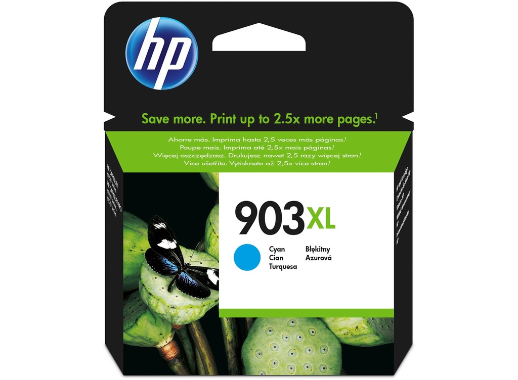 HP 903XL High Yield Cyan Original Ink Cartridge (T6M03AE)