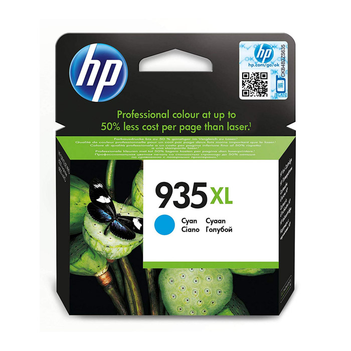 HP 935XL High Yield Cyan Original Ink Cartridge (C2P24AE)