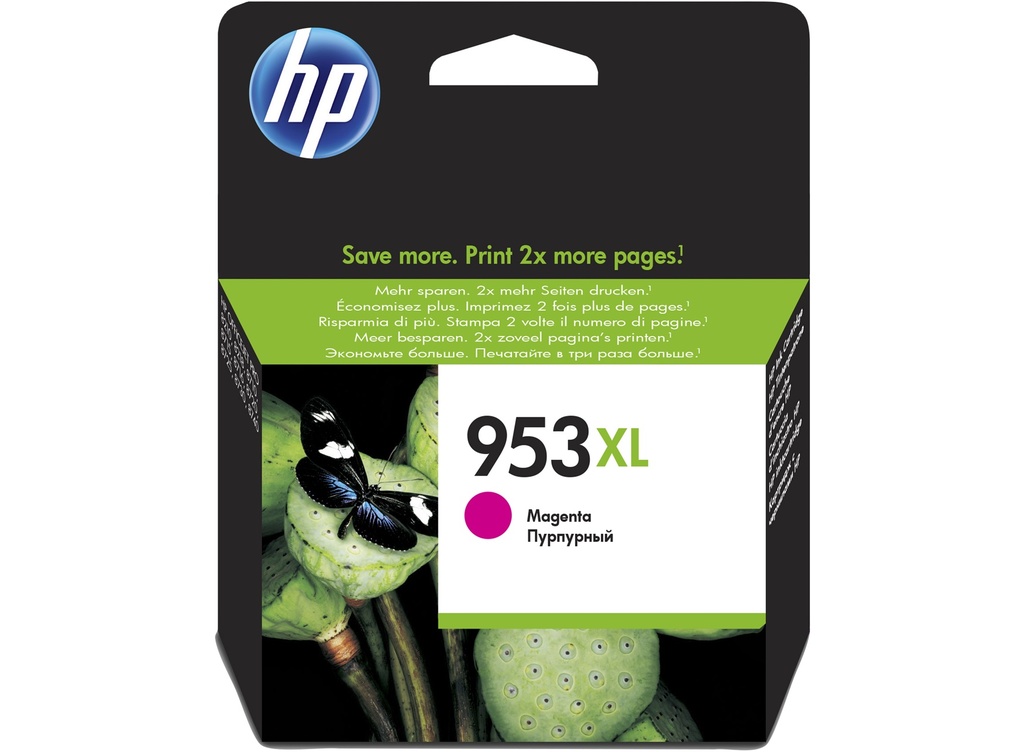 HP 953XL High Yield Magenta Original Ink Cartridge (F6U17AE)