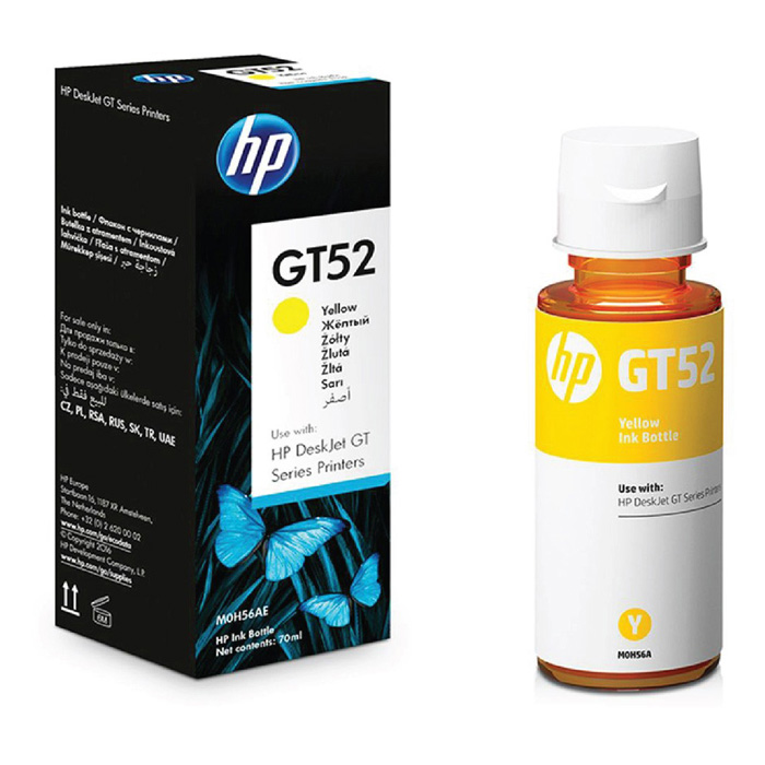 HP GT52 Yellow Original Ink Bottle (M0H56AE)