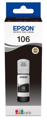 Epson 106 Black Original Ink Bottle 140ml (C13T00R140)