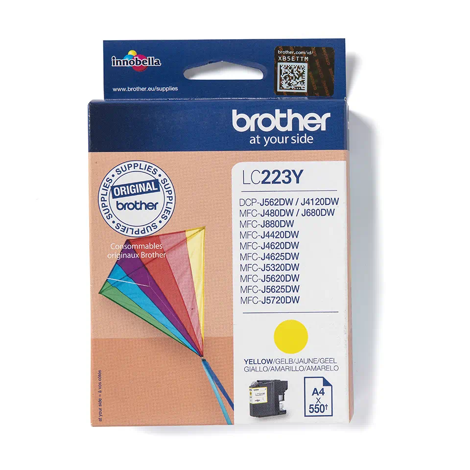 Brother LC223 Yellow Original Ink Cartridge (LC-223)