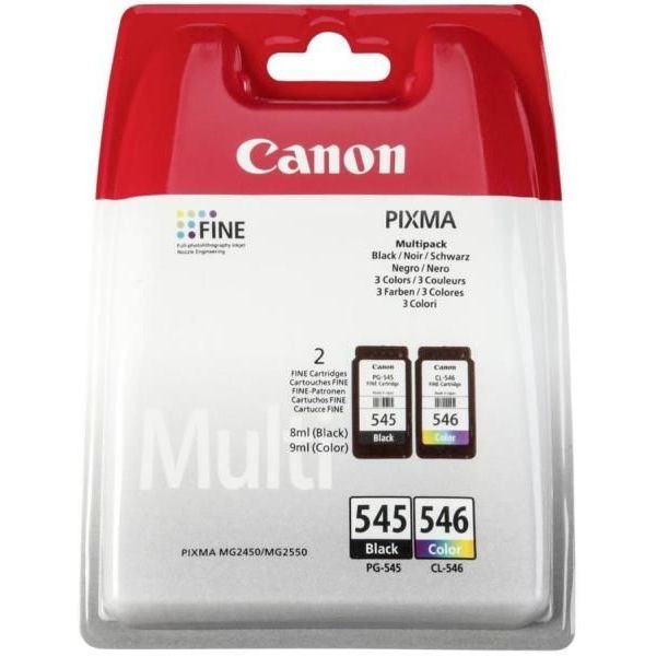 Canon PG-545 / CLI-546 Original Two Pack Ink Cartridge