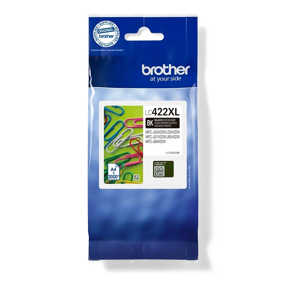 Brother LC422XL High Yield Black Original Ink Cartridge