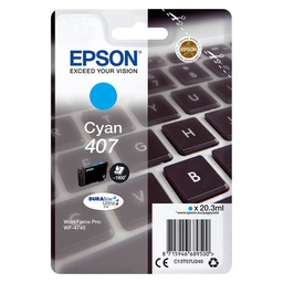 Epson 407 Cyan Original Ink Cartridge (C13T07U240)